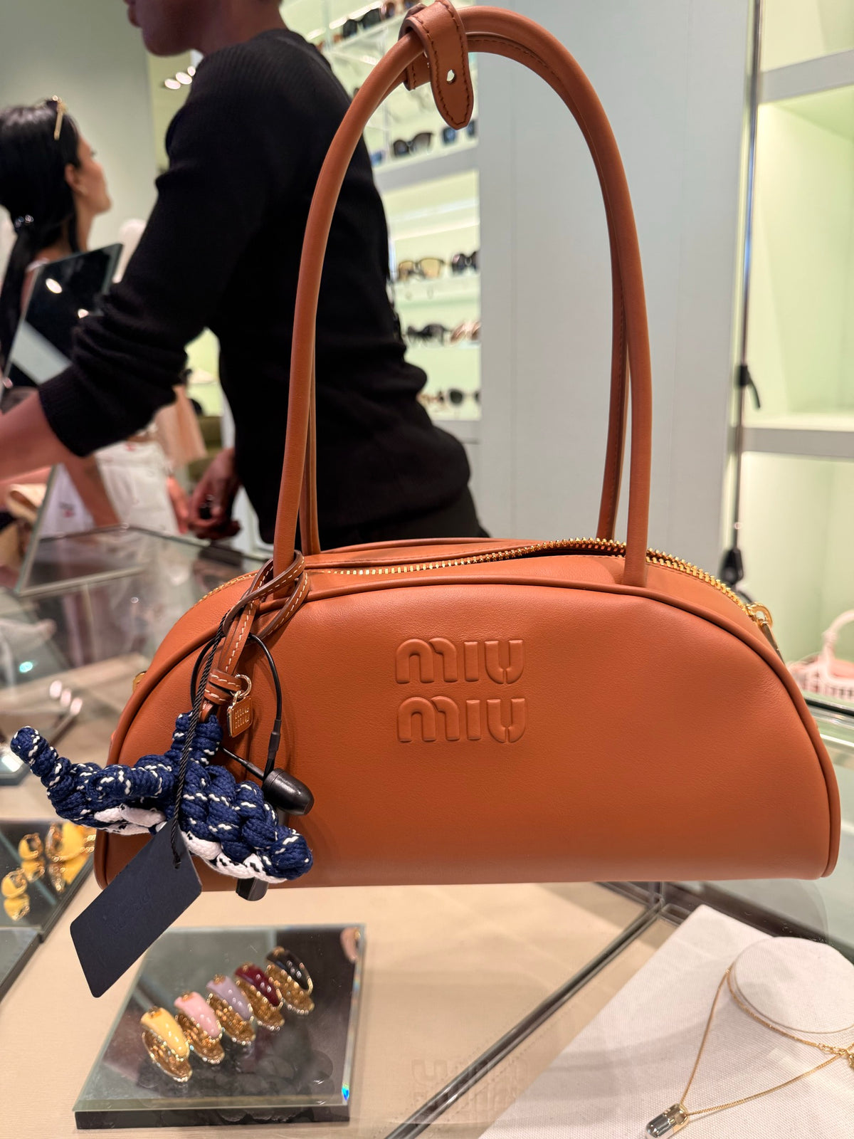 Miu Miu — Bauletto In Pelle, Cognac