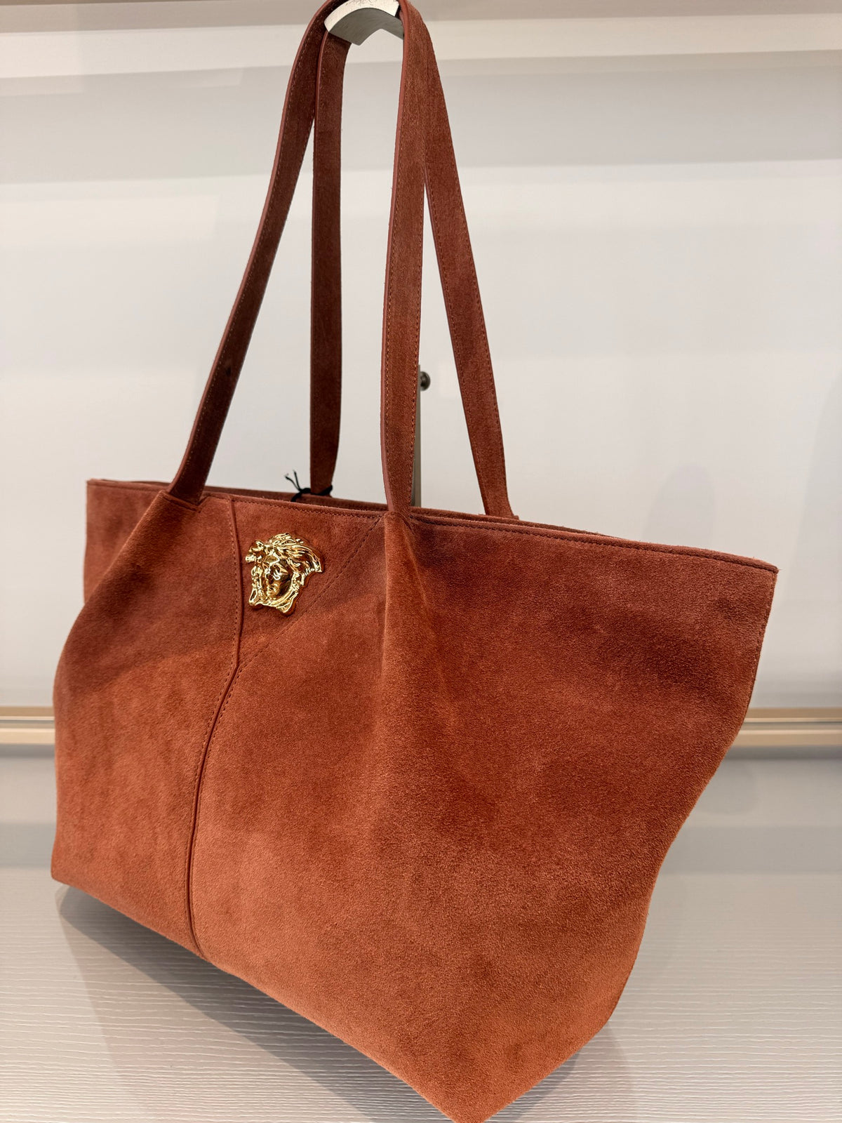 Versace — Medium Tote (Calf Leather), Brown