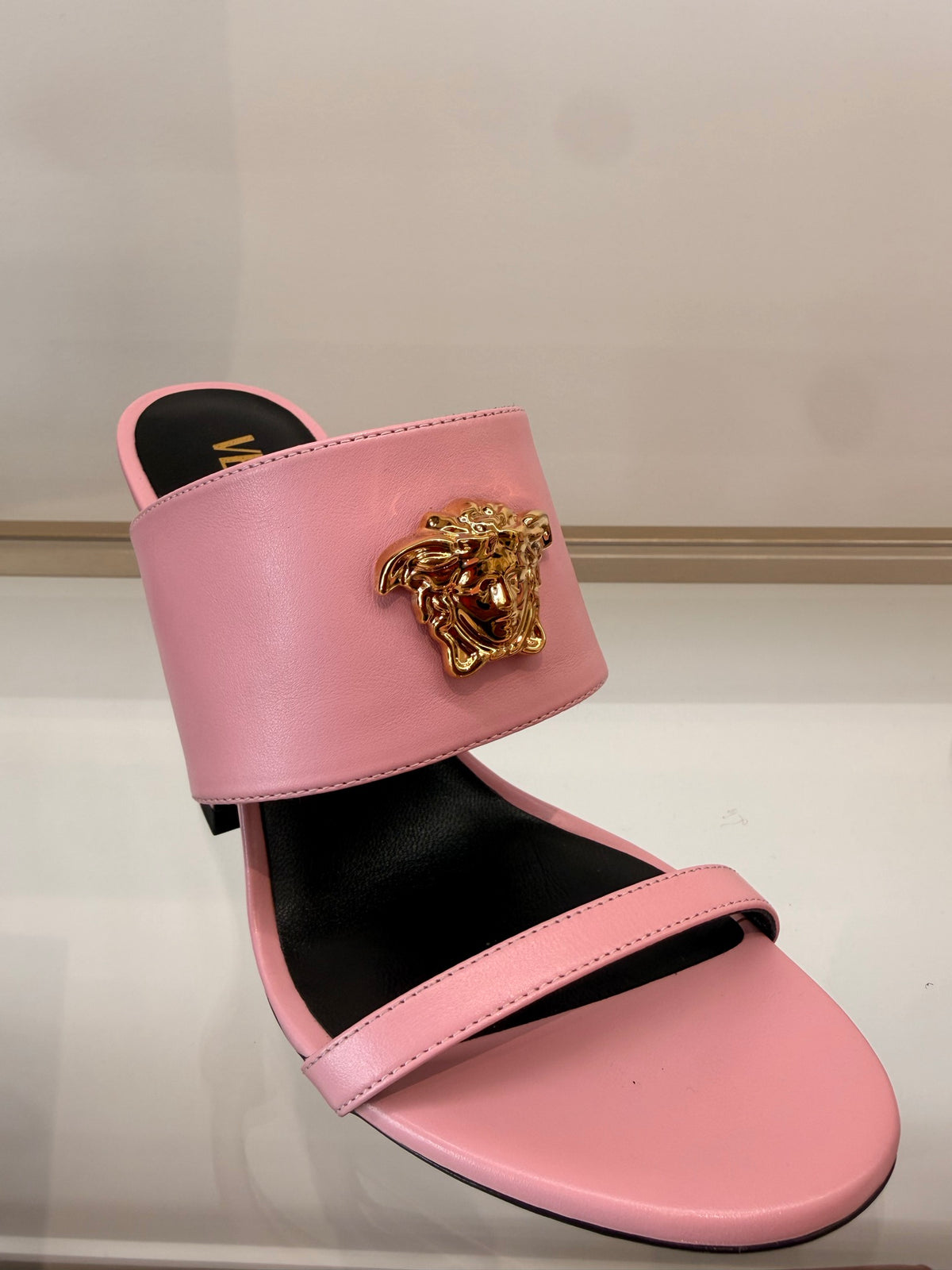Versace — Medusa Mule (Calf Leather), Pink