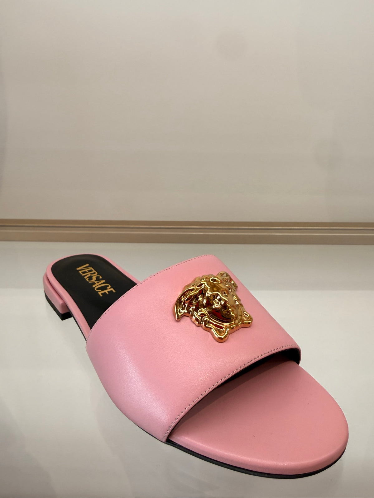 Versace — Sandal (Calf Leather), Pink