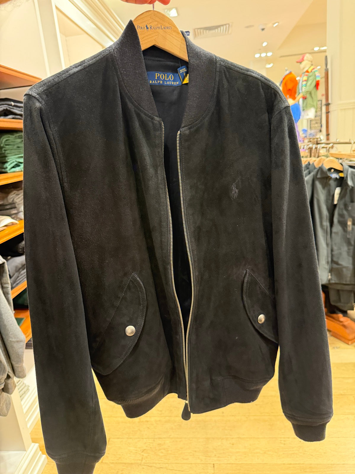 Polo Ralph Lauren Navy suede jacket