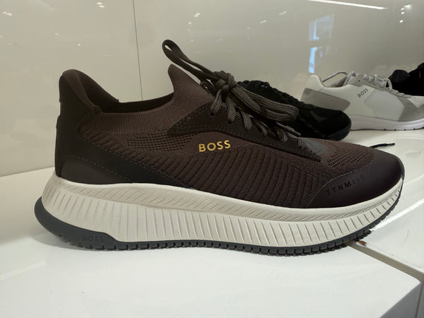 Hugo Boss — Sneaker, DarkBrown