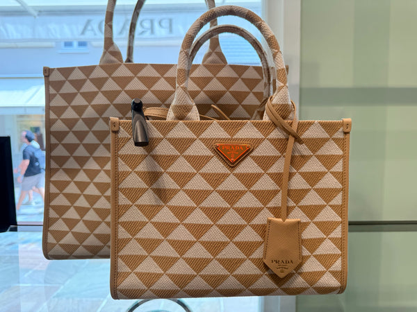Prada — Shopping In Tessuto, Symbol, Brown