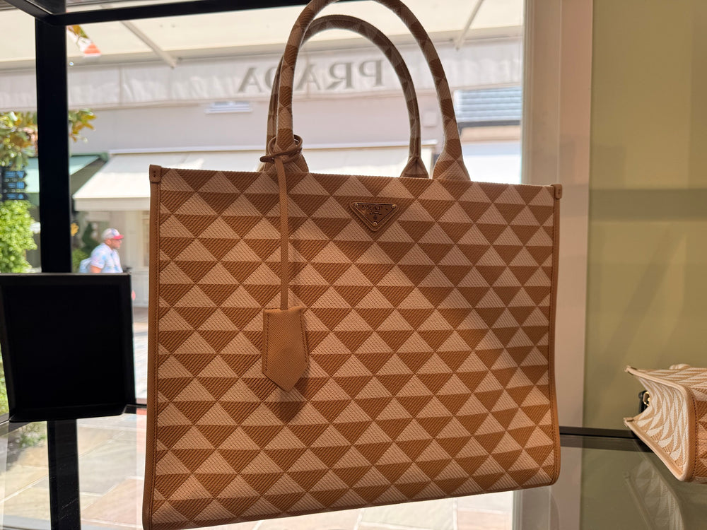 Prada — Shopping In Tessuto, Symbol, Brown