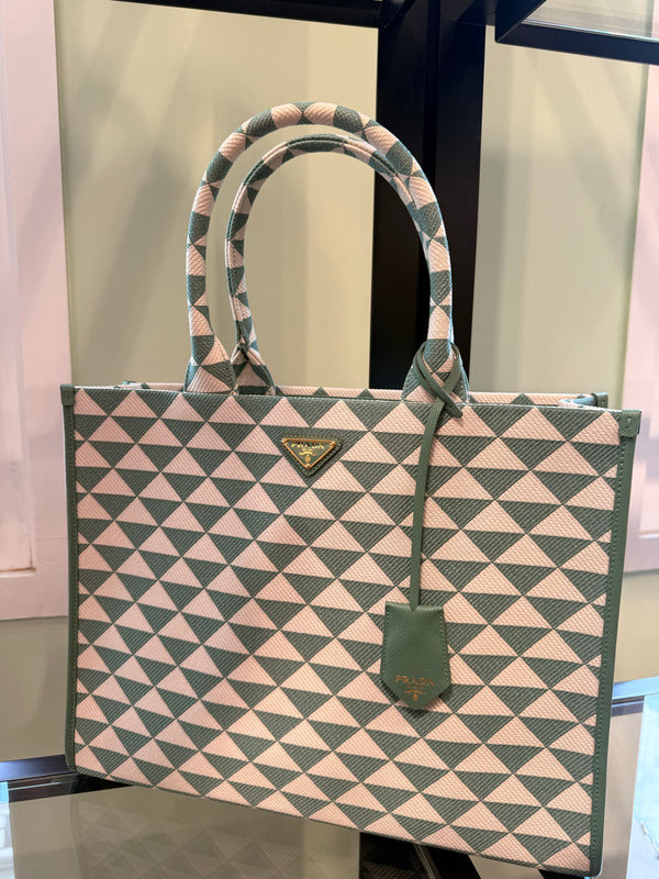 Prada — Shopping In Tessuto, Symbol, Salvia
