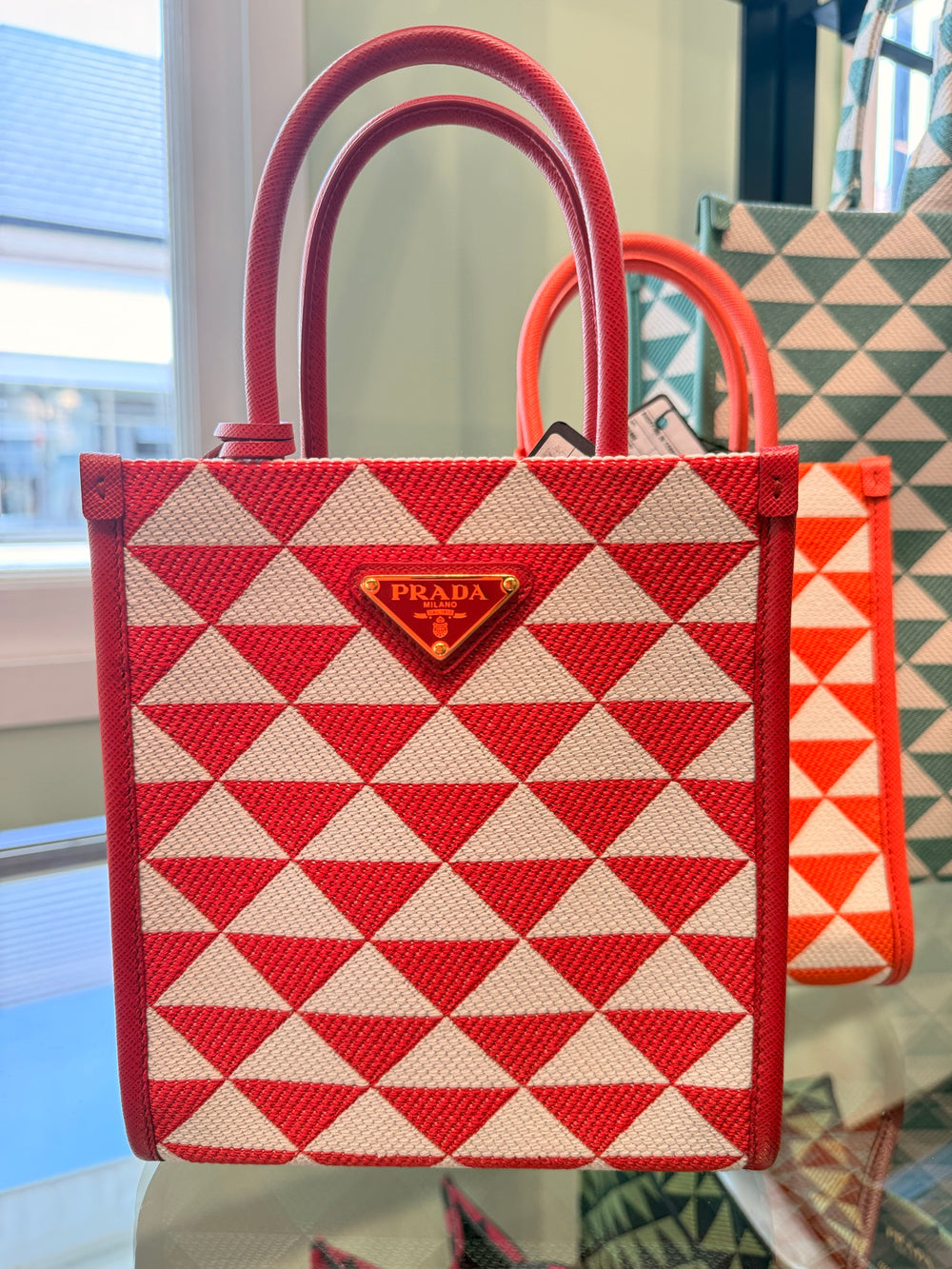 Prada — Shopping In Tessuto, Symbol, Orange