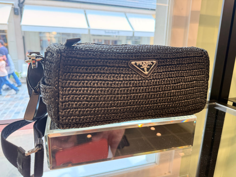 Prada — Bandoliera In Tessuto, Natural