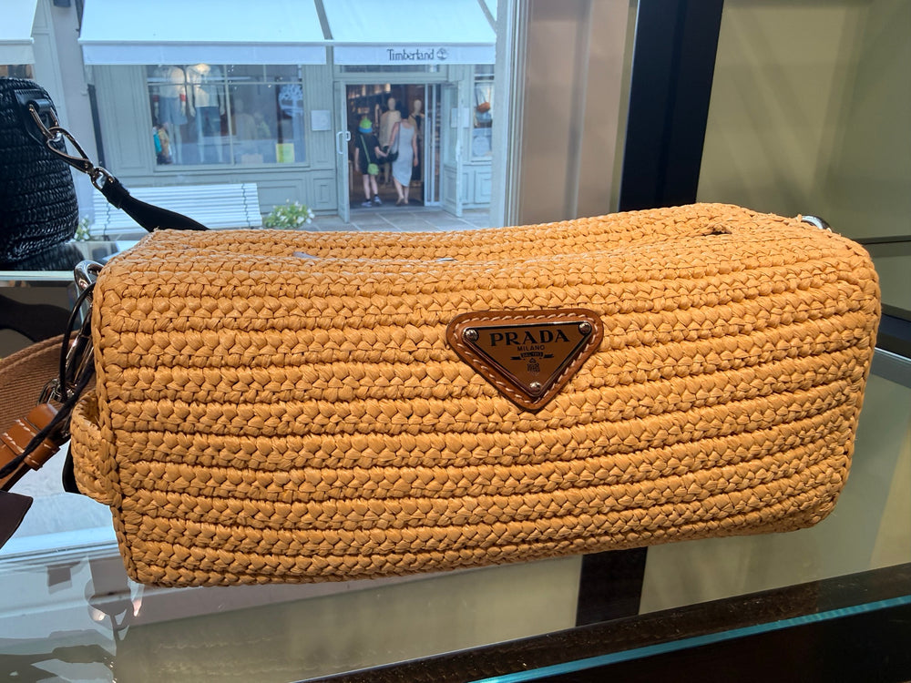 Prada — Bandoliera In Tessuto, Natural
