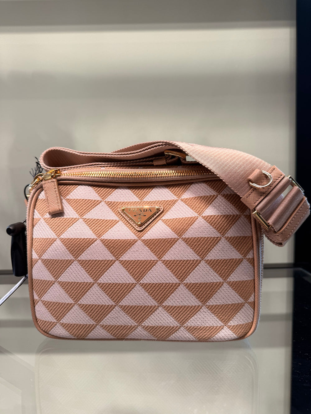 Prada — Bandoliera In Tessuto, Brown