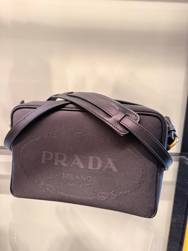 Prada — Bandoliera In Tessuto, Purple