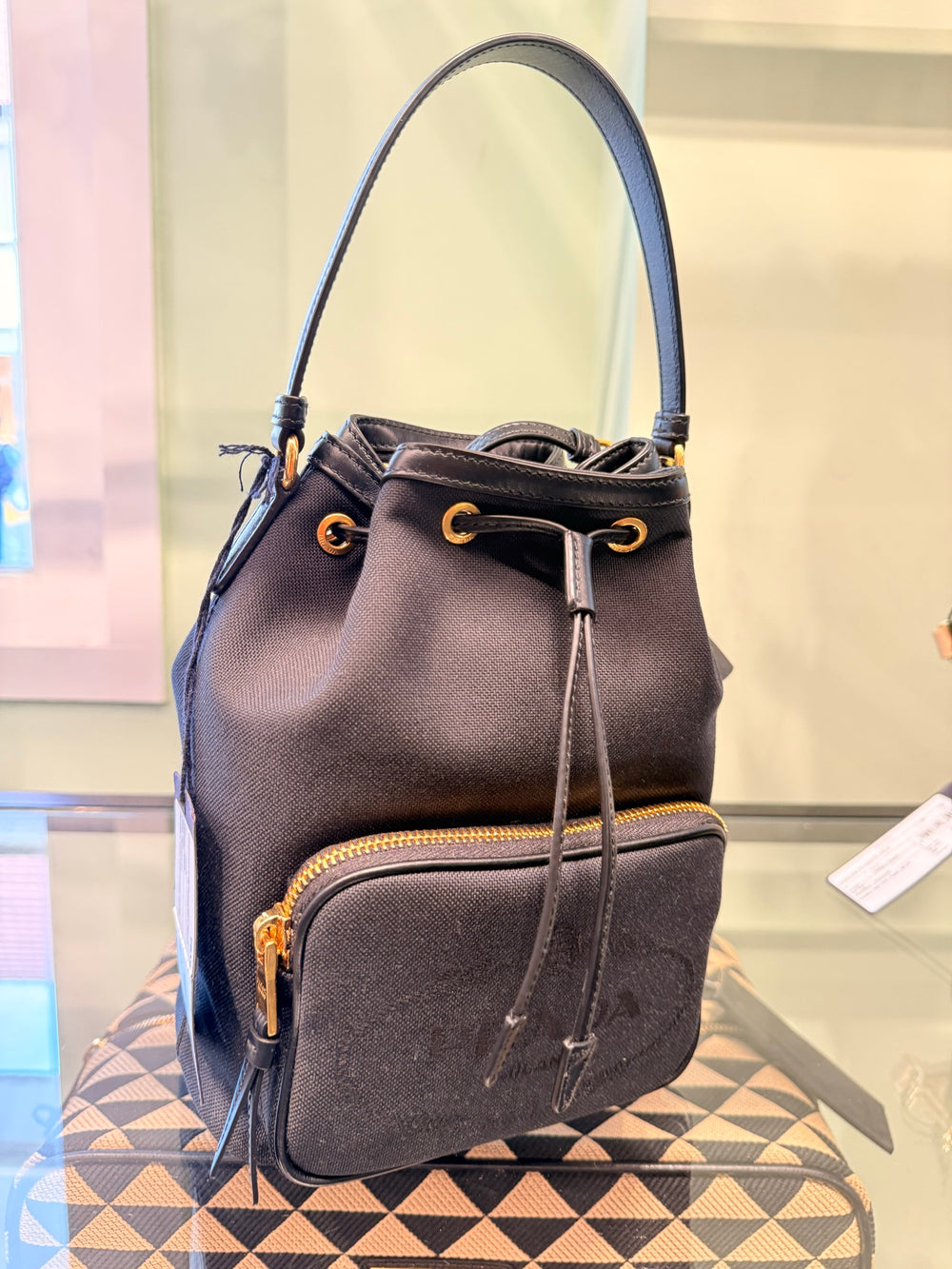 Prada — Secchiello In Tessuto, Black