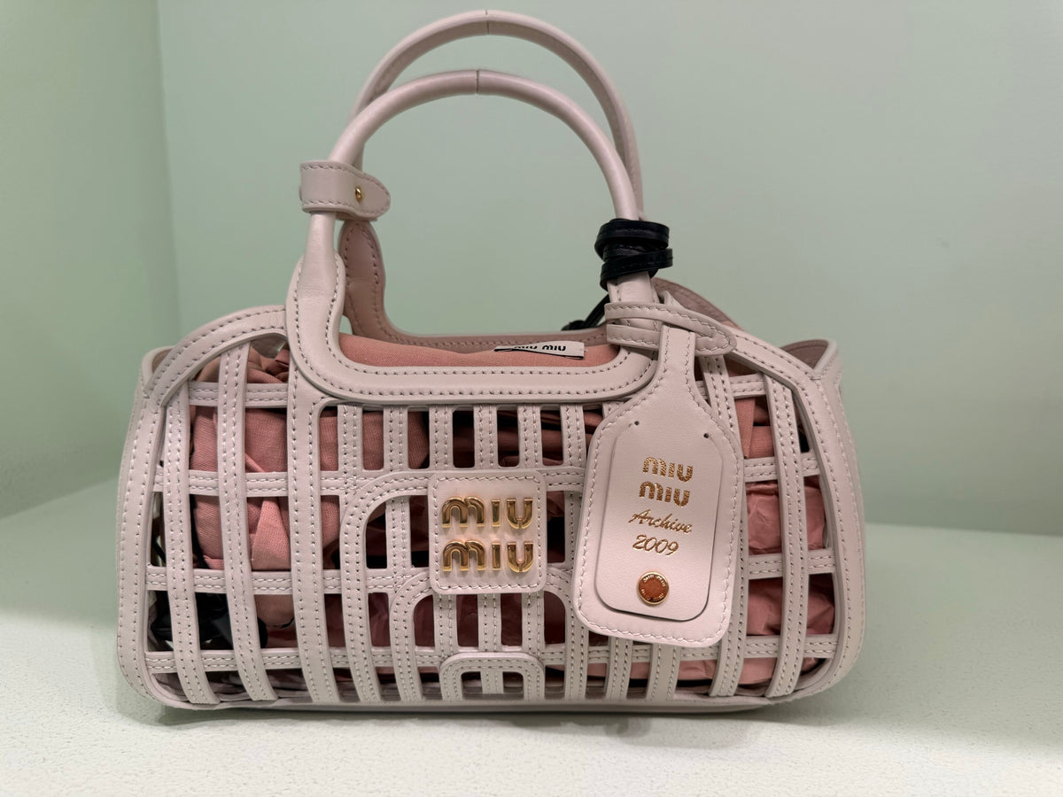 Miu Miu — Trick In Pelle, White