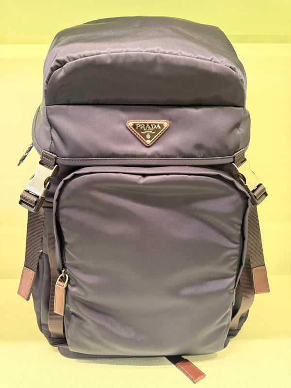 Prada — Zaino In Tessuto, Brandy