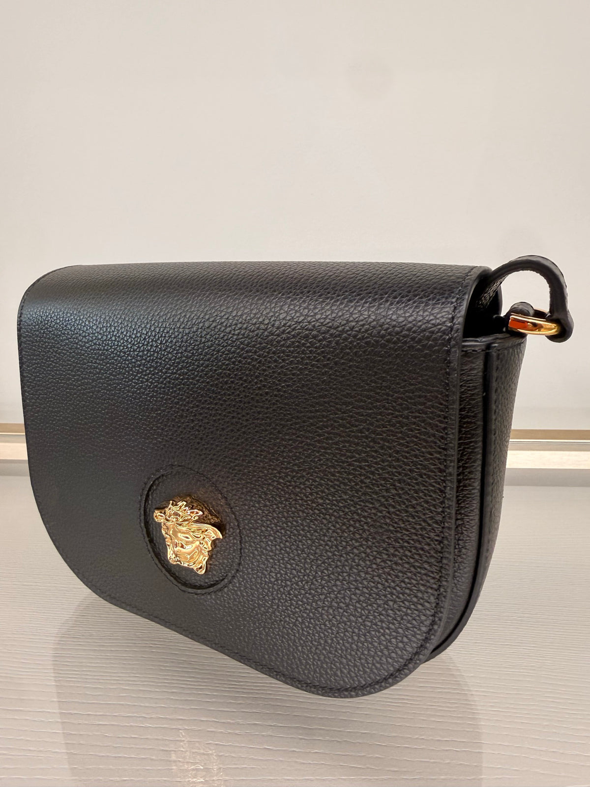 Versace — Crossbody (Calf Leather), Black