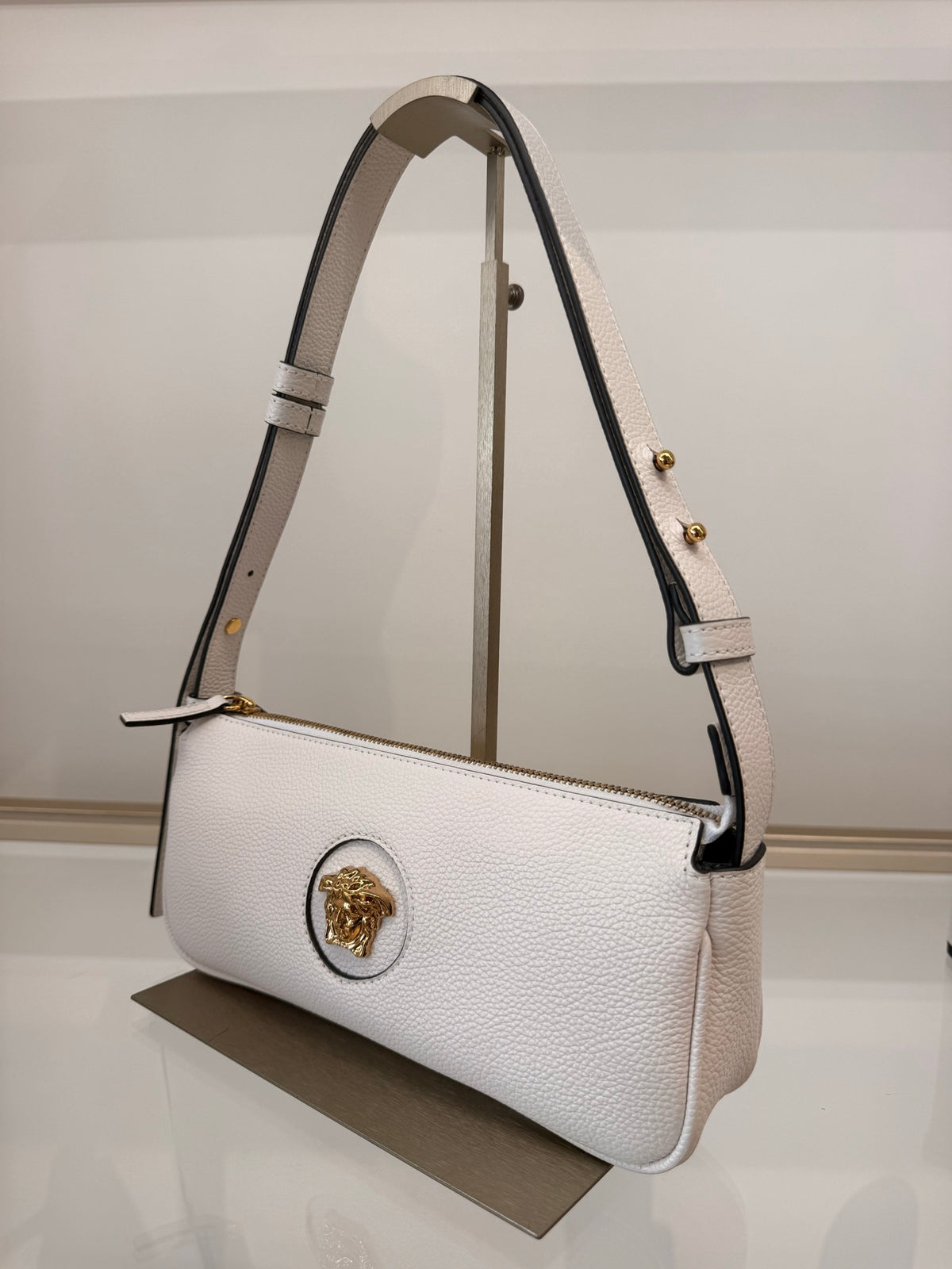 Versace — Shoulder Bag (Calf Leather), White