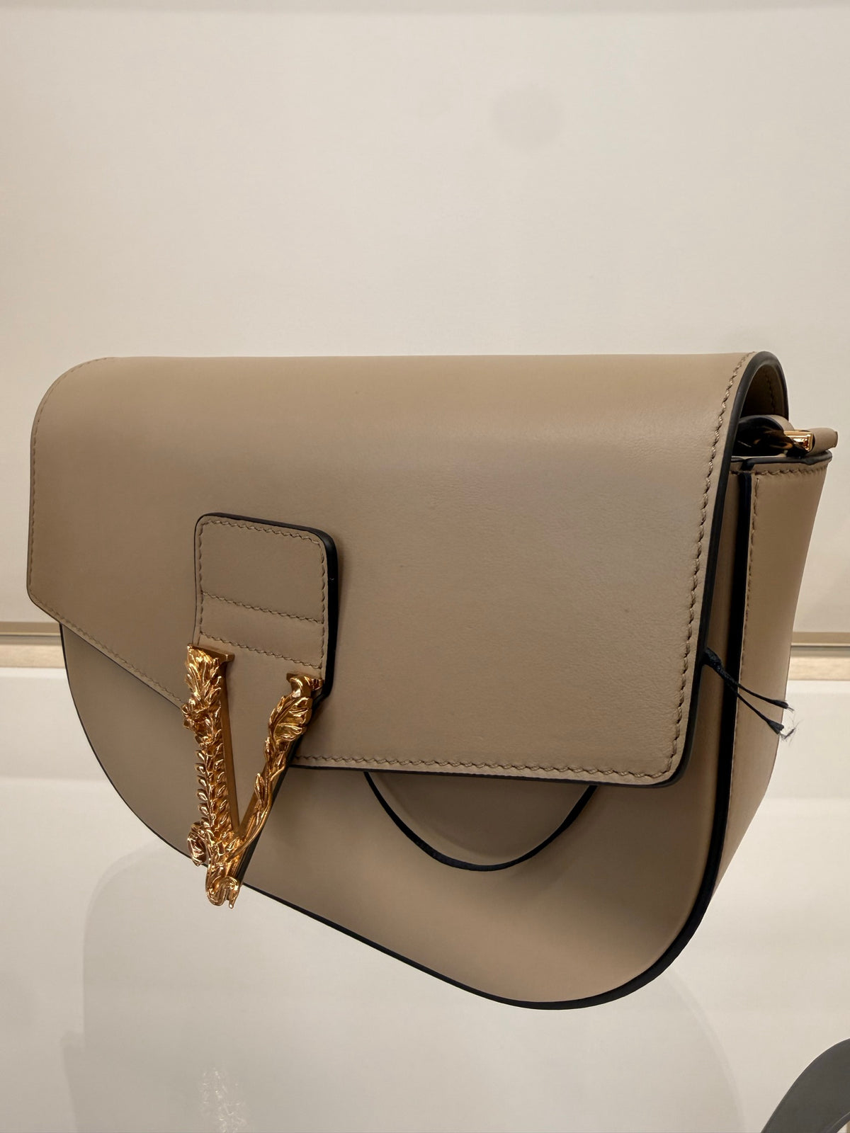 Versace — Crossbody bag (Calf Leather), Beige