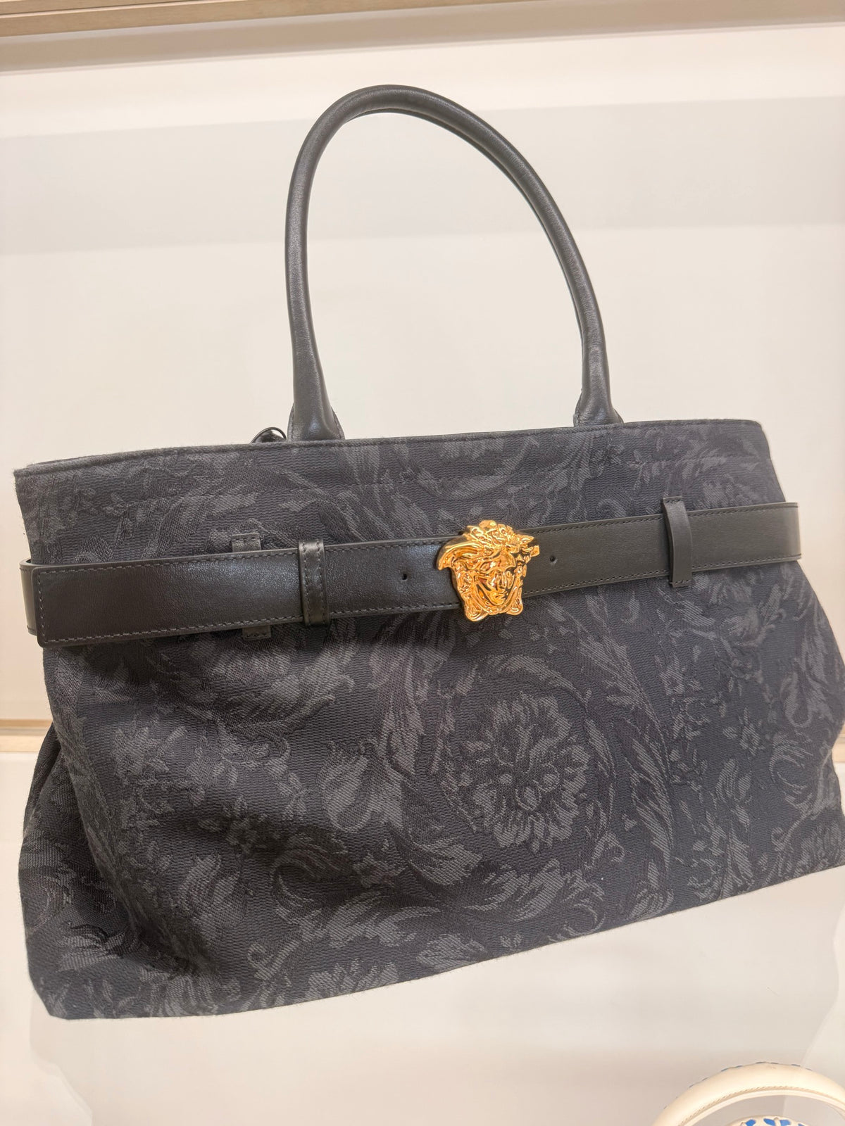 Versace — Large Tote (Calf Leather), Black