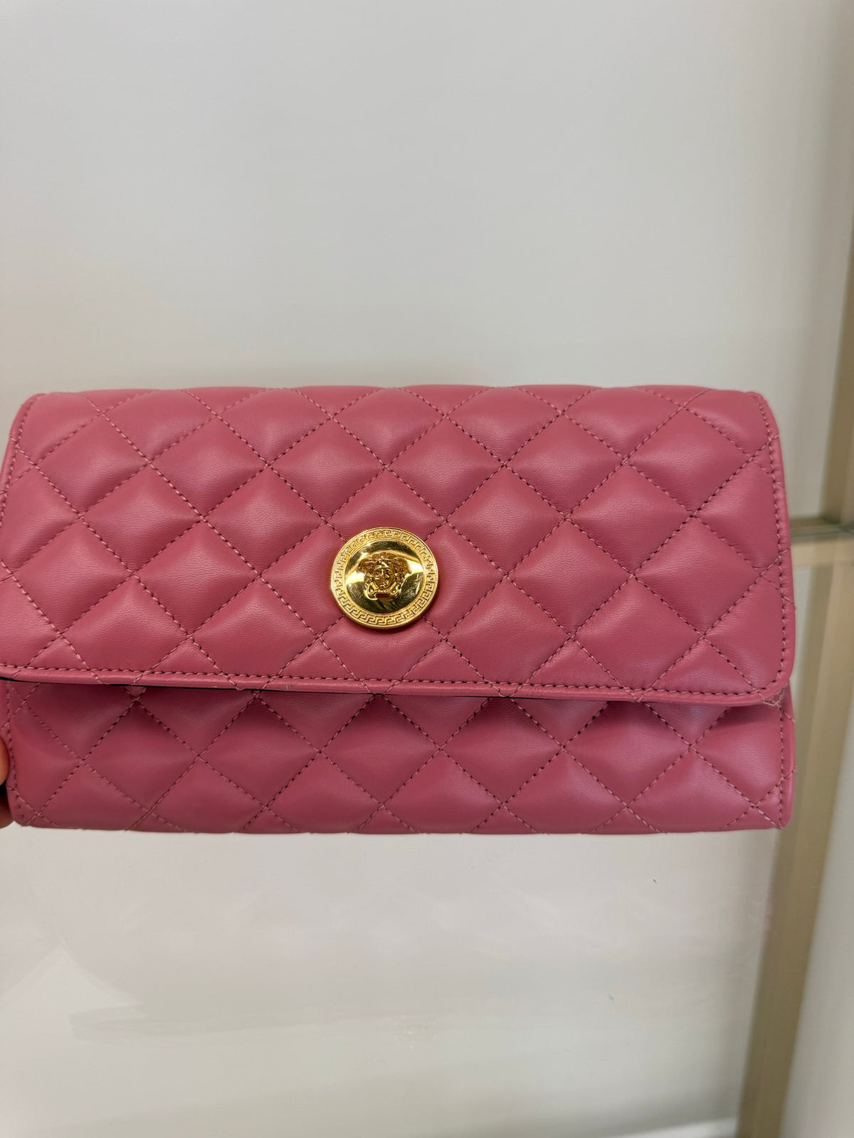 Versace — Wallet on Chain, Candy Pink