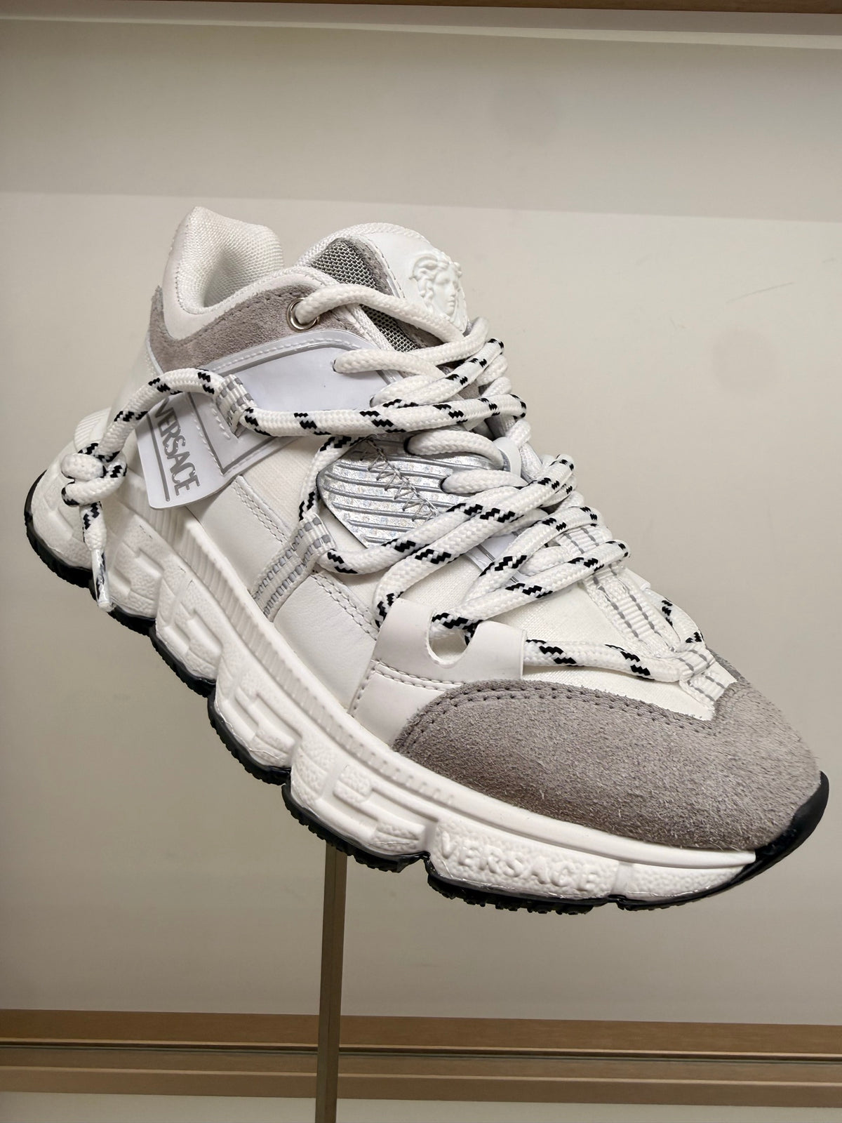 Versace — Sneaker Suede, White