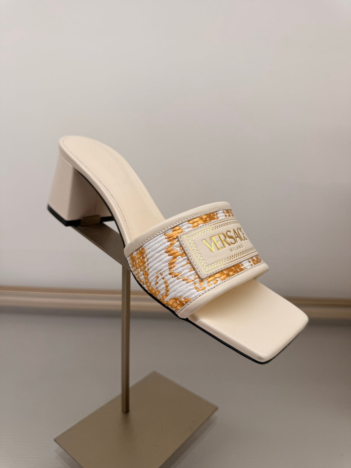 Versace — Mule (Calf Leather), White