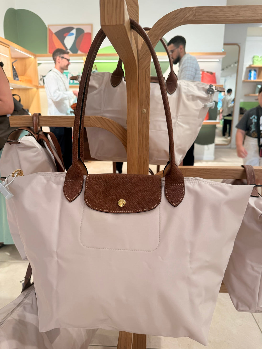 Longchamp — Le Pliage Original Handbag, White