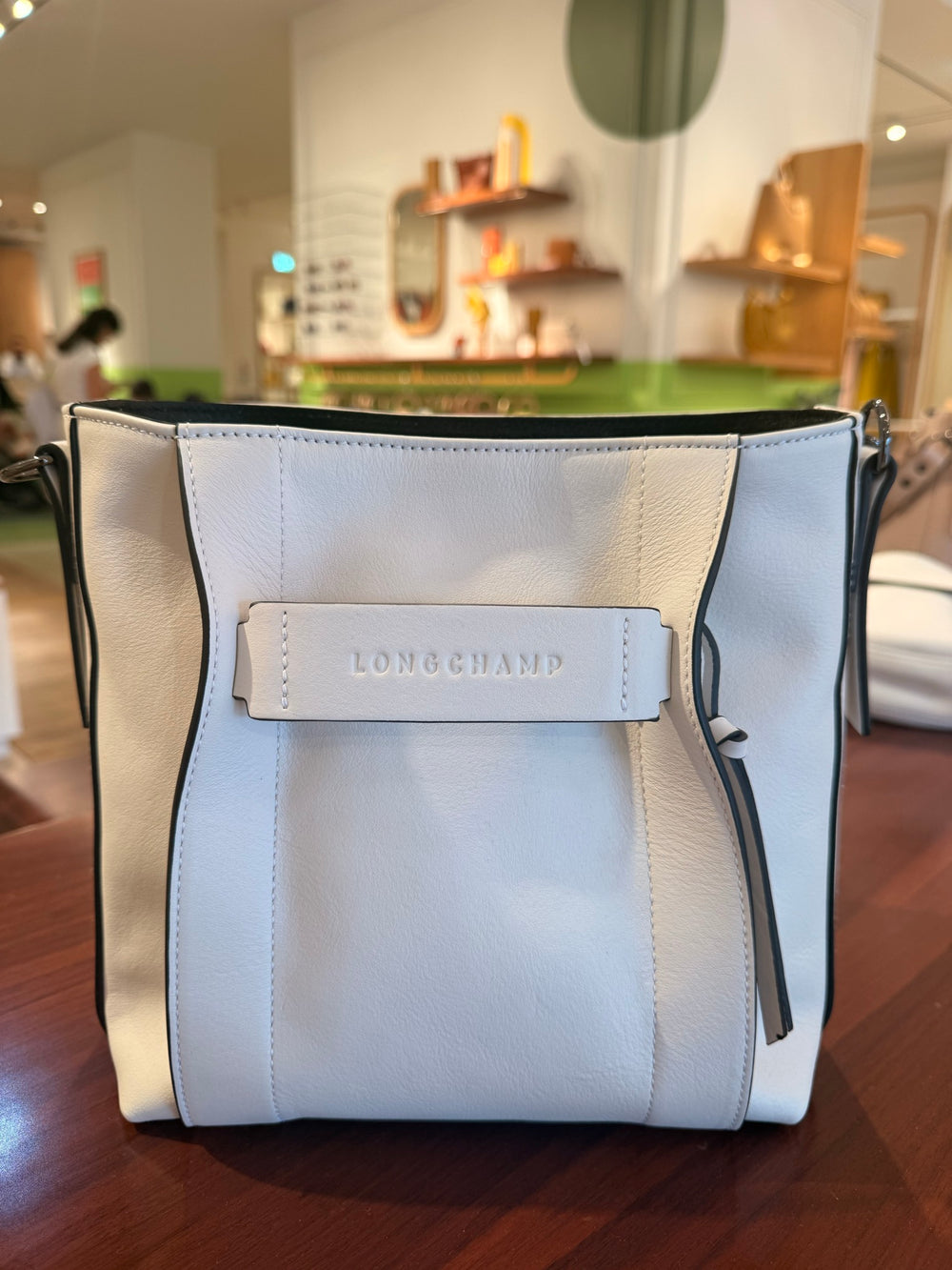 Longchamp — 3D Handbag M, White