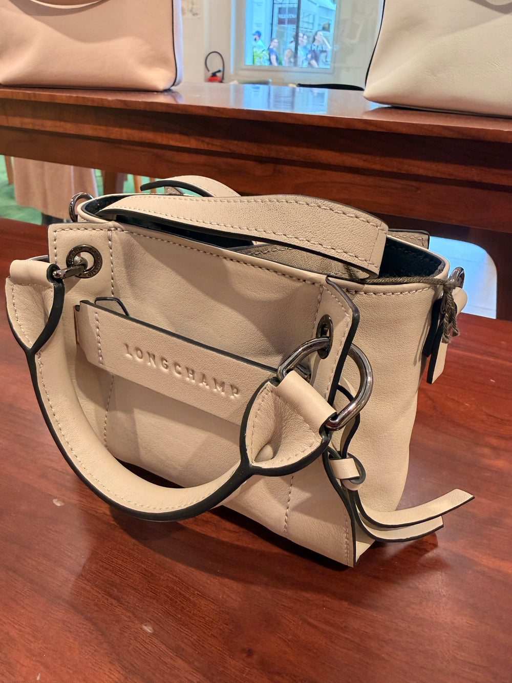 Longchamp — 3D Handbag XS, White