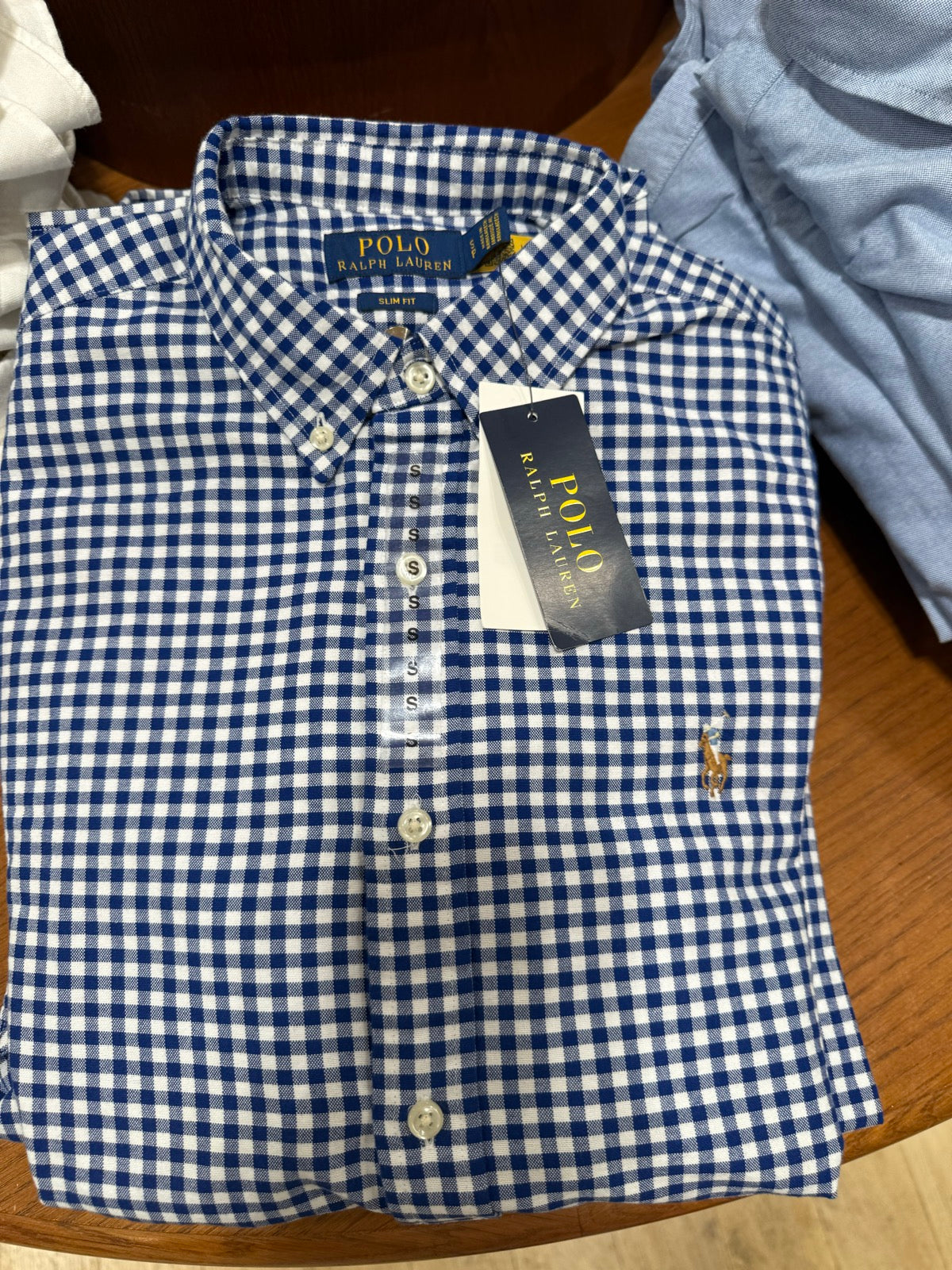 Polo Ralph Lauren Blue gingham shirt