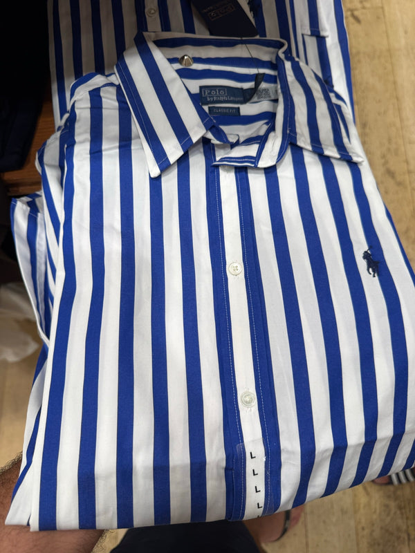 Polo Ralph Lauren Blue thin stripe shirt