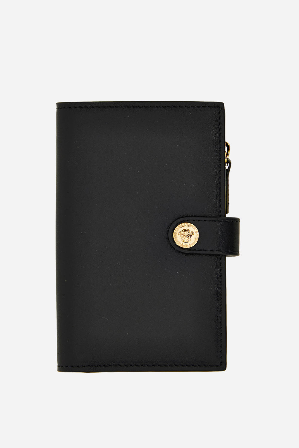 Versace — Icon Compact Wallet In Calf Leather
