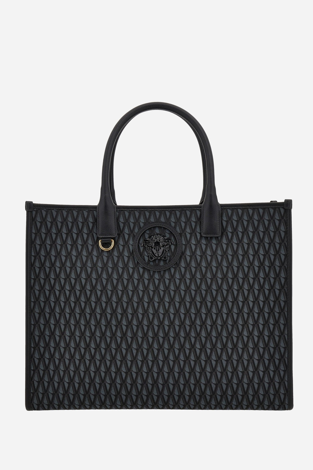 Versace — La Medusa Tote In Fabric+Calf Leather
