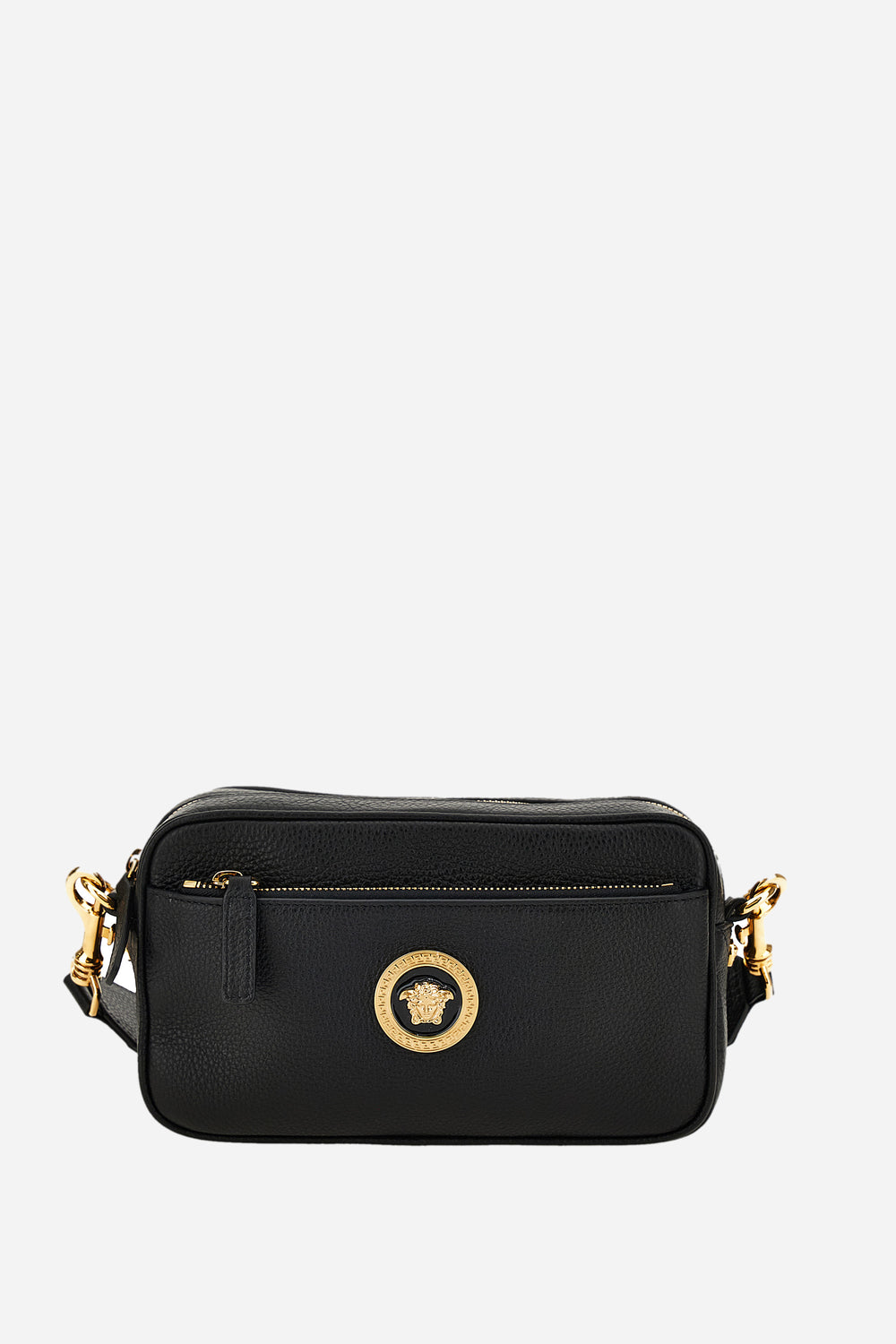 Versace — Icon Crossbody Bag In Grainy Calf Leather