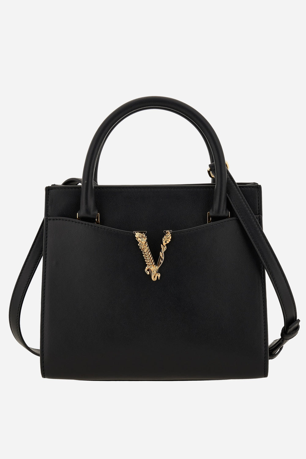 Versace — Virtus Small Top Handle In Calf Leather