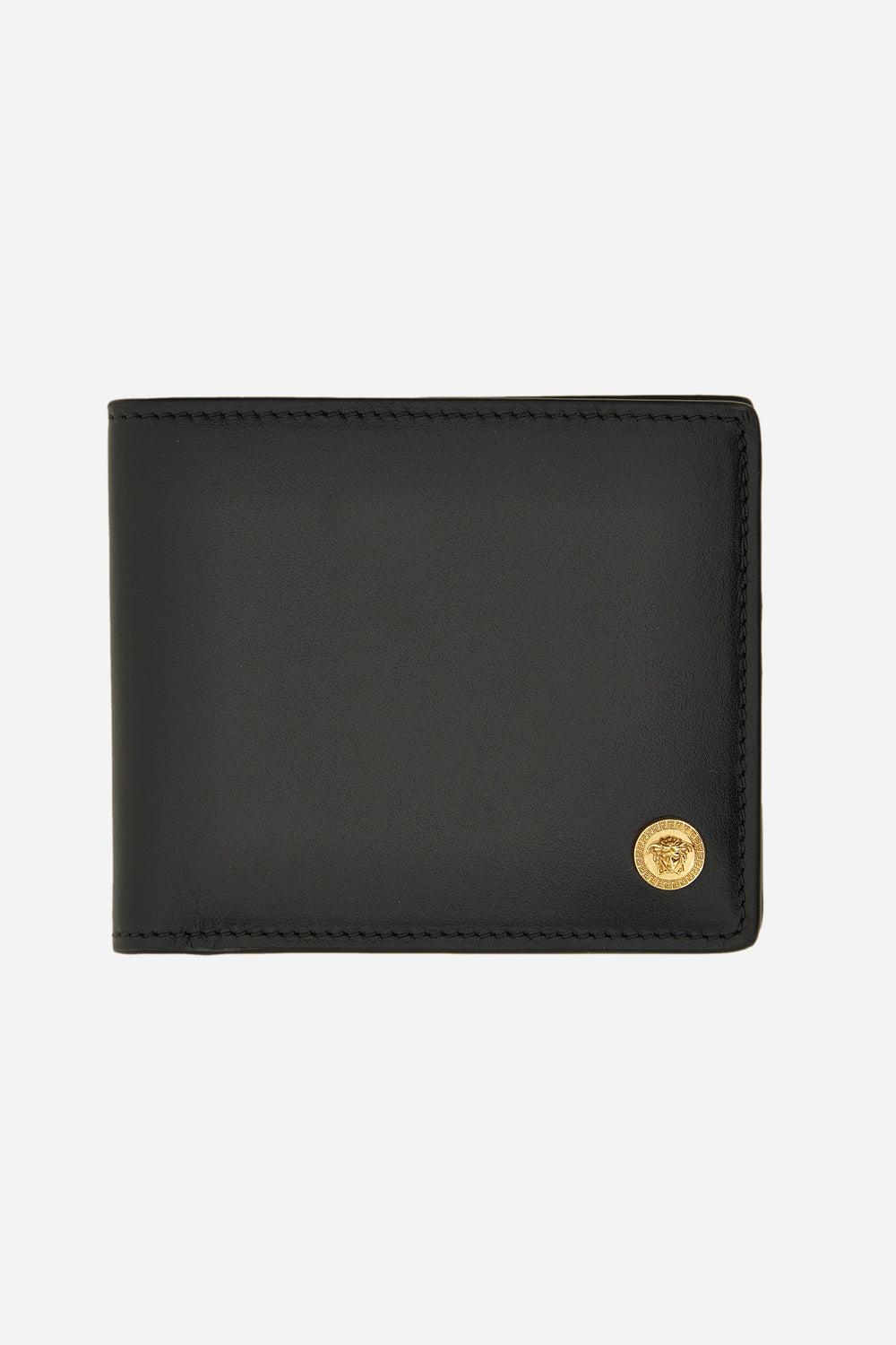 Versace — Icon Bifold Wallet In Calf Leather