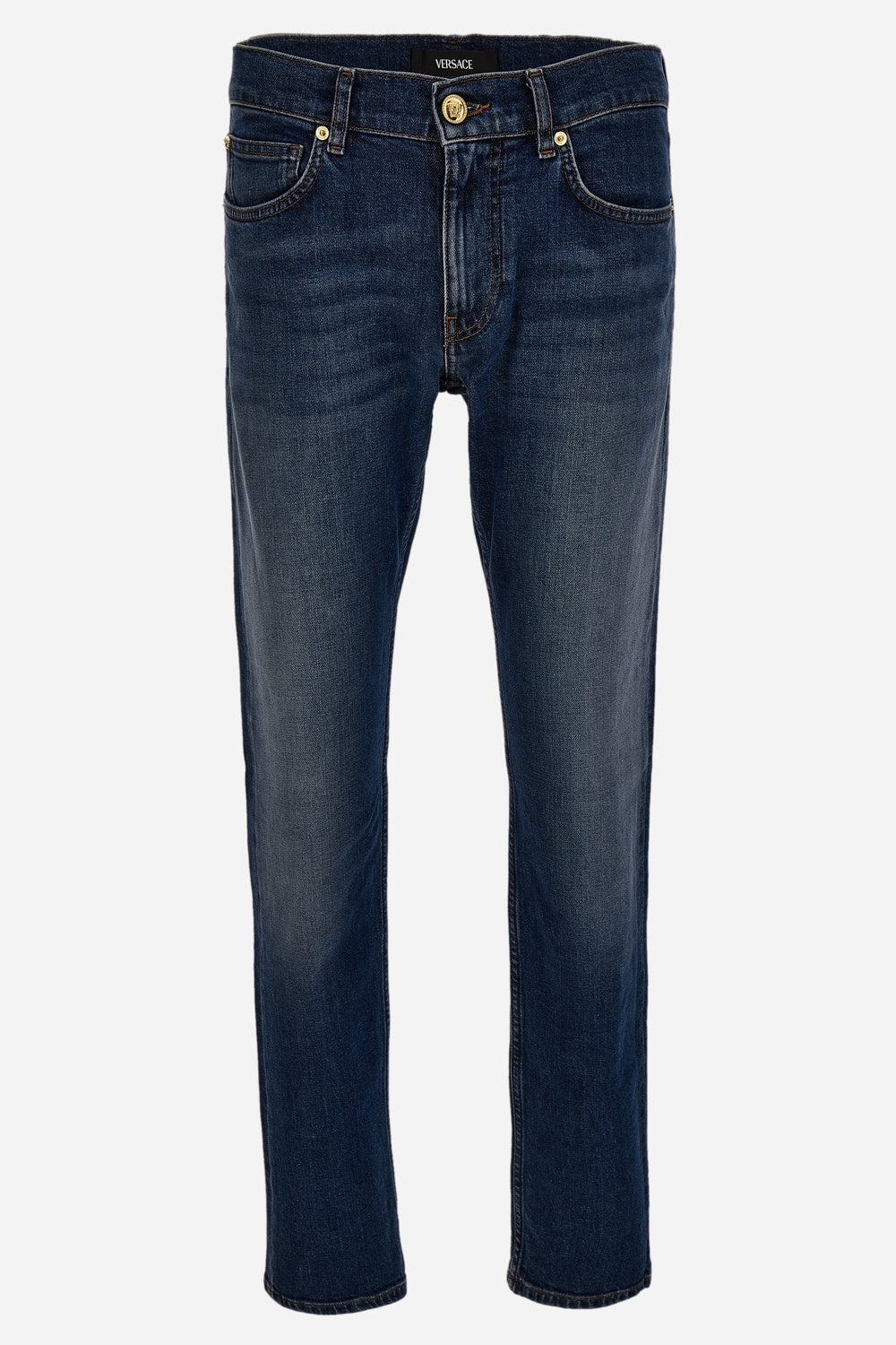 Versace — Pant Denim In Blue Stone Medium Wash Denim