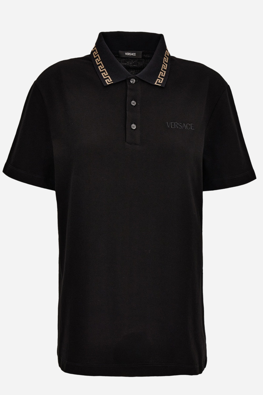 Versace — Polo In Cotto Piquet