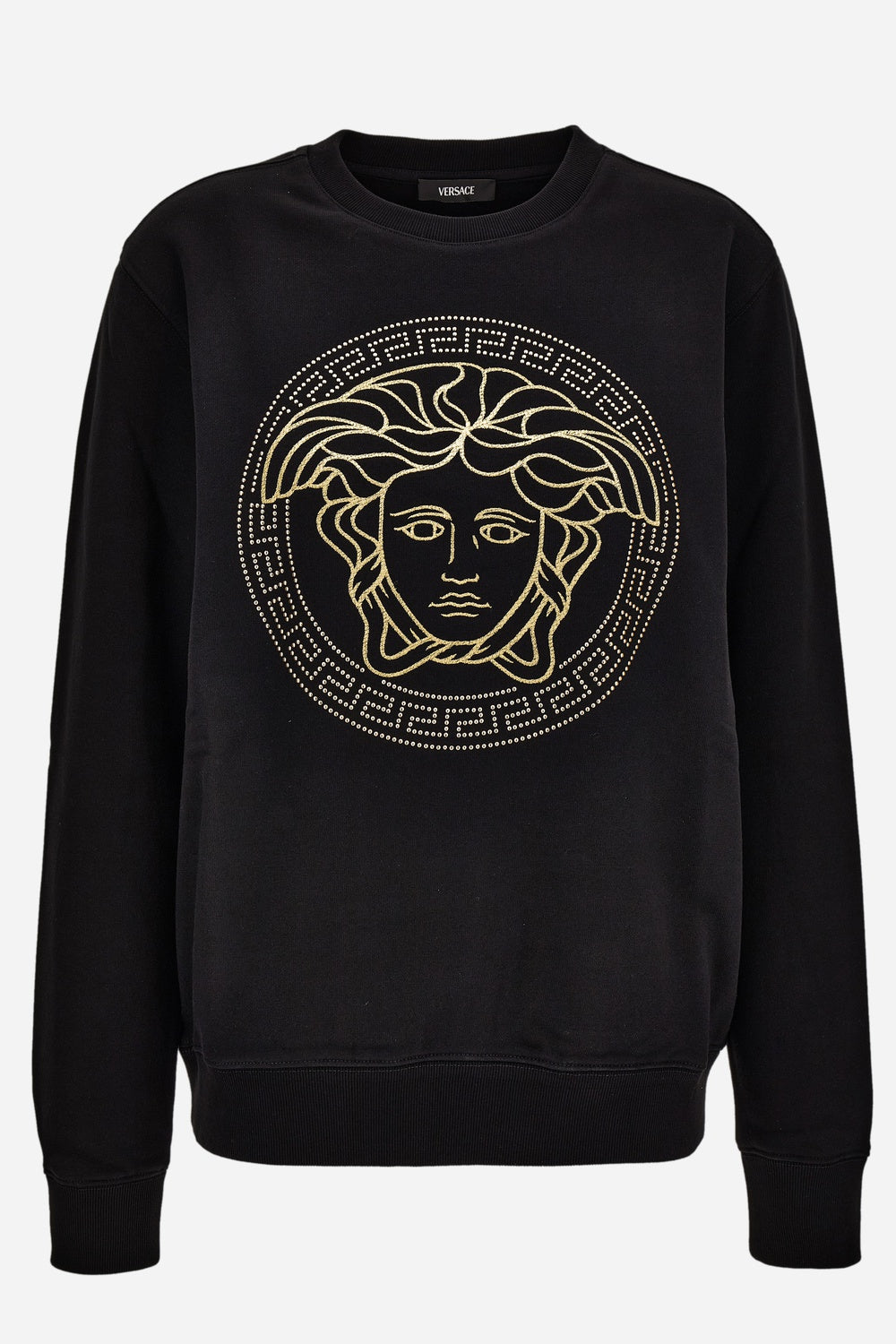 Versace — Sweatshirt In Non-Brushed Sweat Fabric-Medusa Embroidery