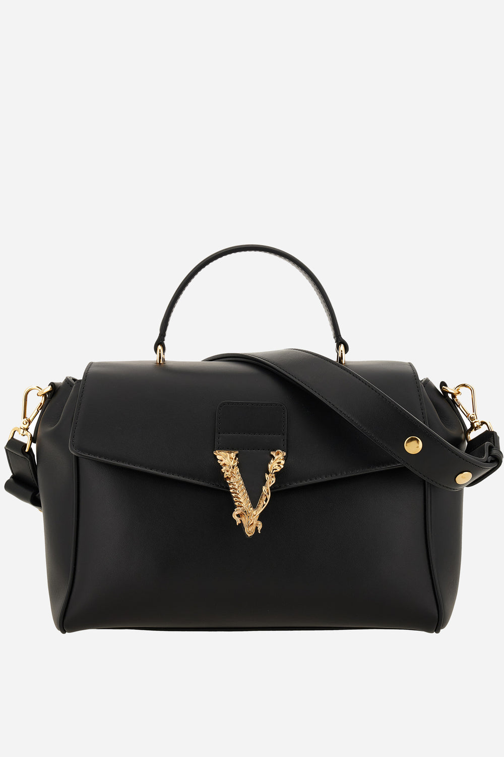 Versace — Virtus Top Handle In Calf Leather