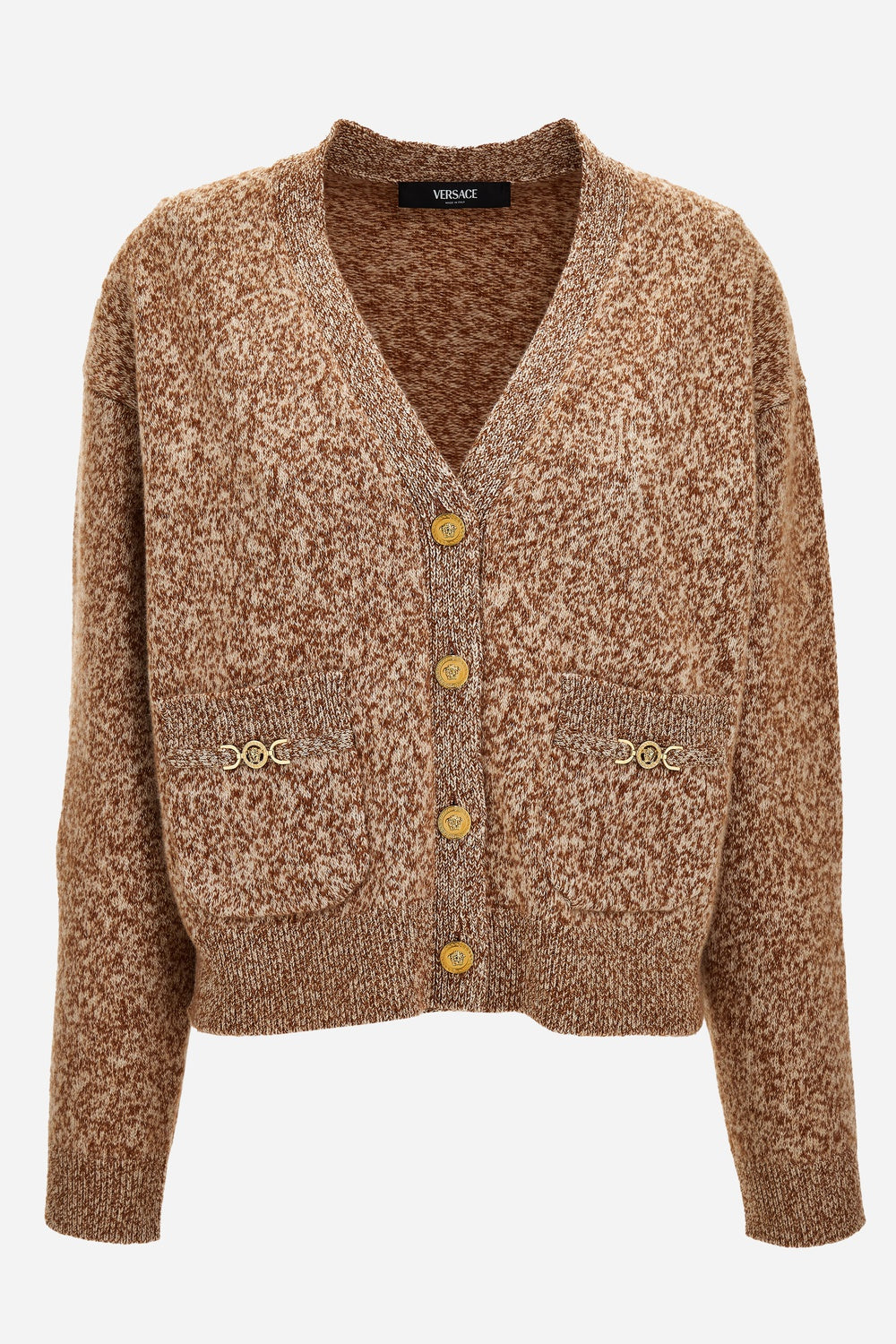 Versace — Knit Sweater In Mouline' Wool Cashmere Icons