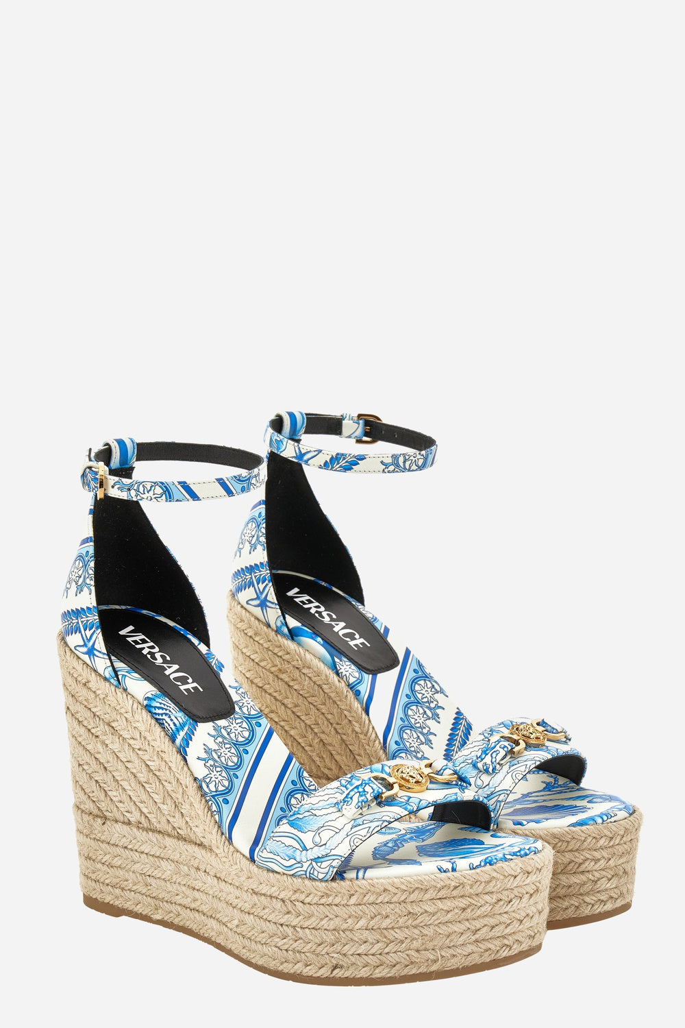 Versace — Medusa 95 Espadrilles In Calf Leather