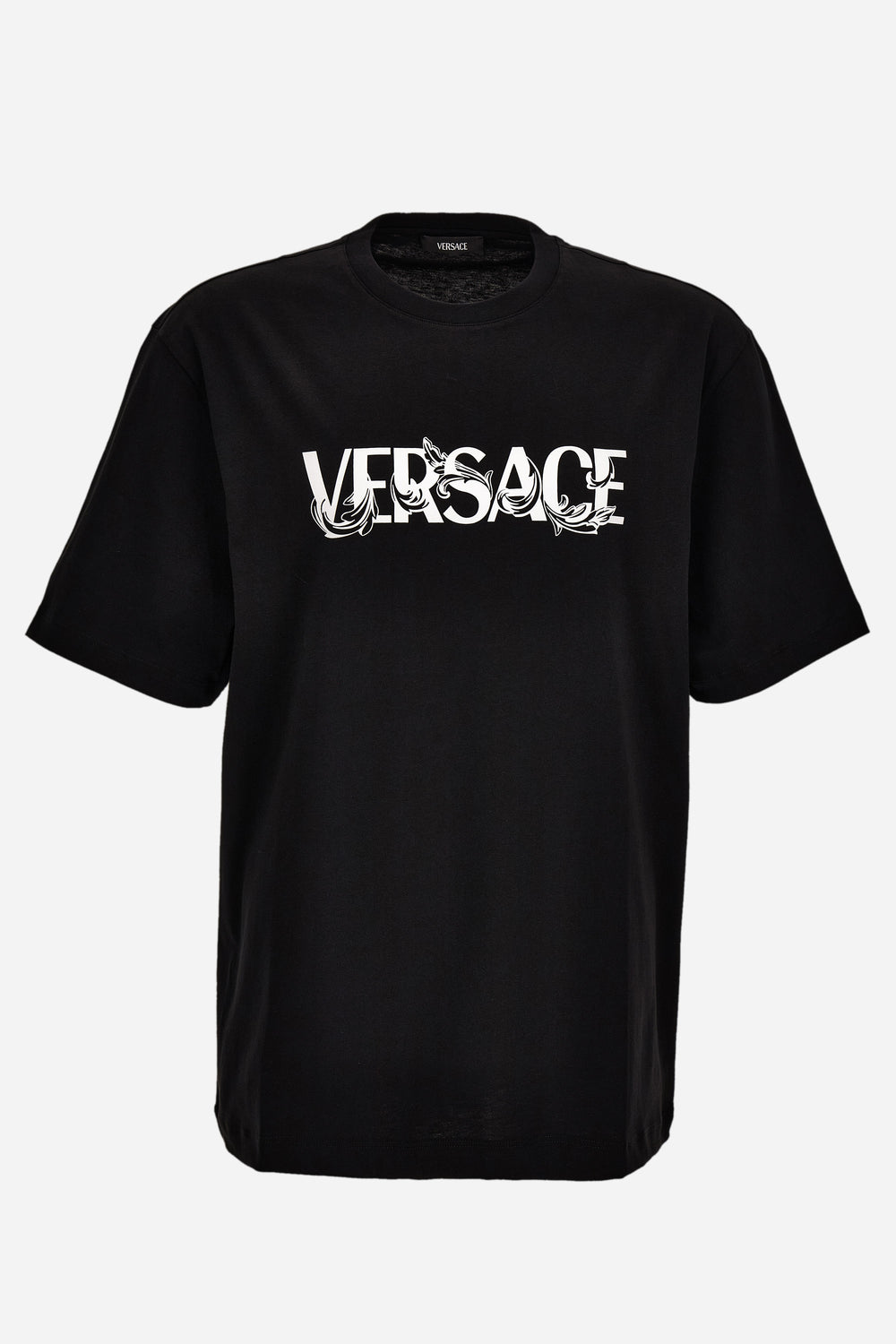 Versace — T-Shirt In Jersey Fabric-Versace Print