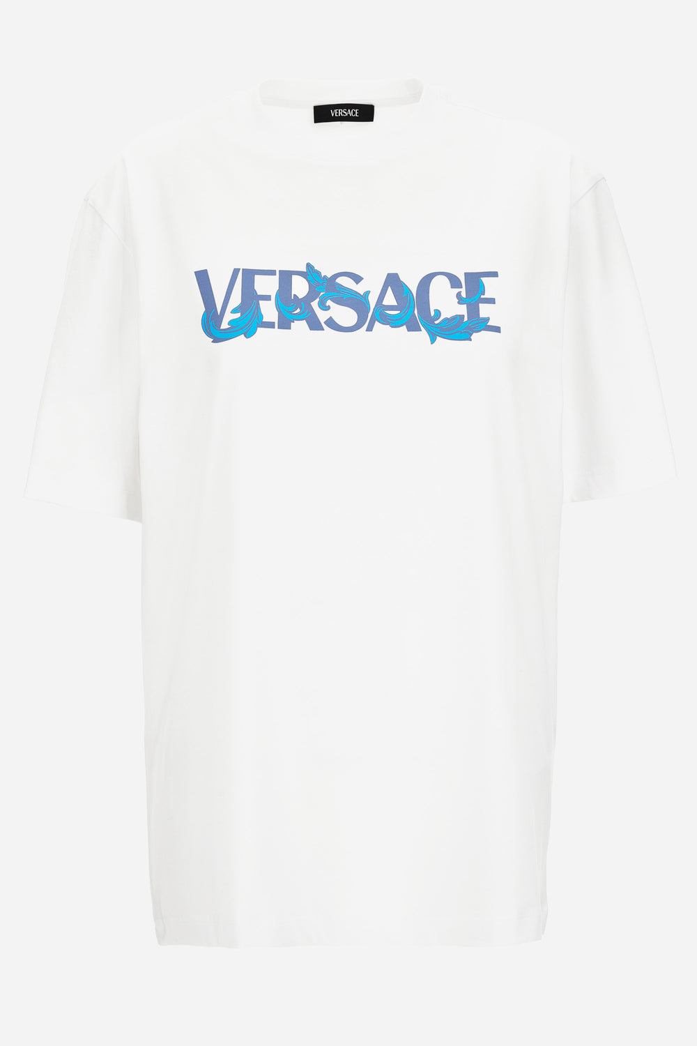Versace — T-Shirt In Jersey Fabric-Versace Print