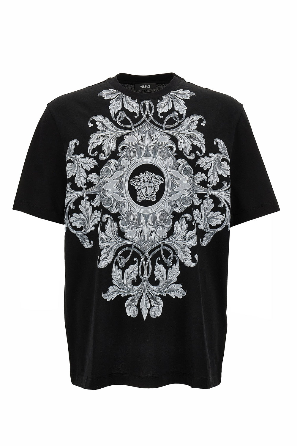 Versace — T-Shirt In Jersey Fabric + Barocco Medusa Print