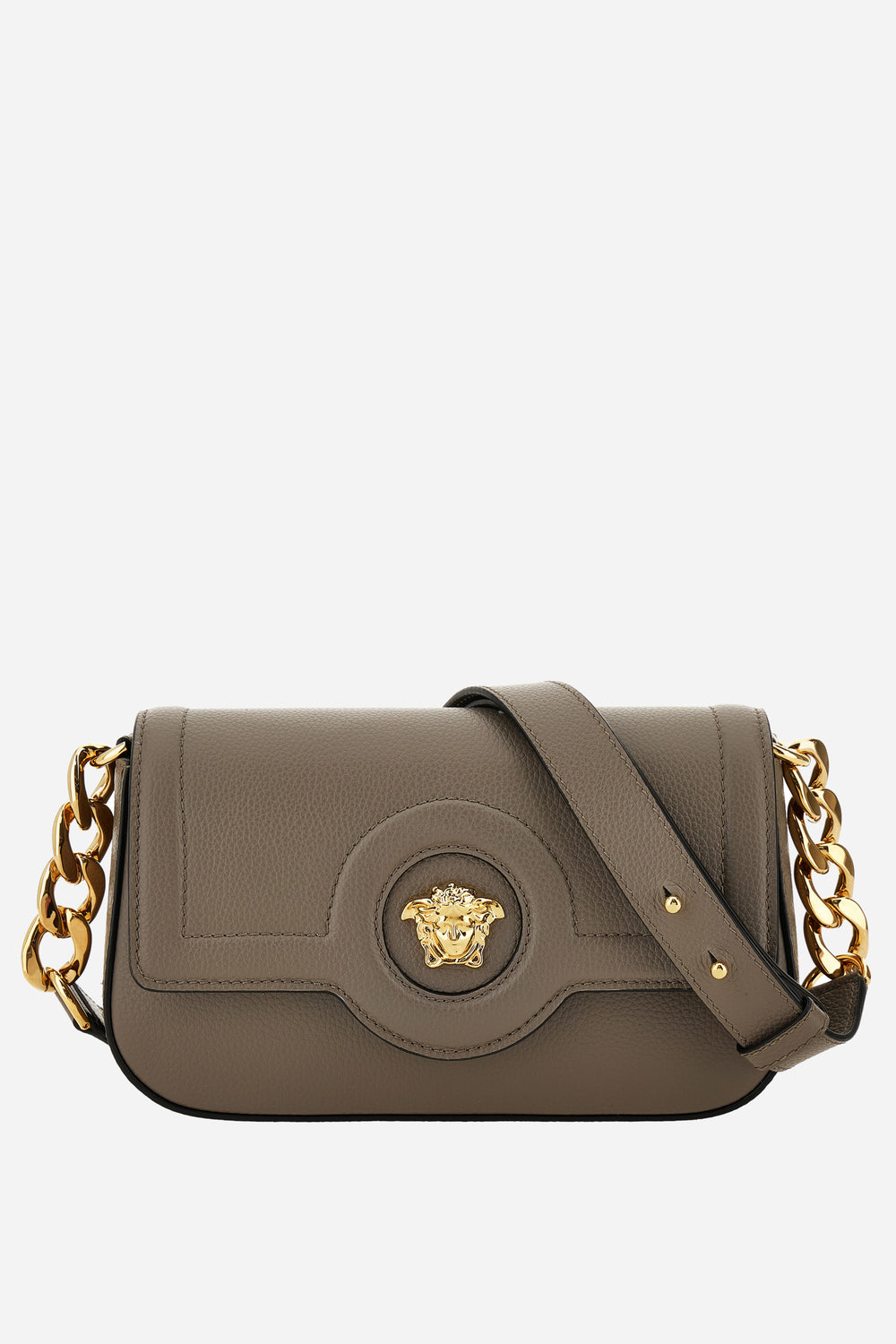 Versace — La Medusa Shoulder Bag In Grainy Calf Leather