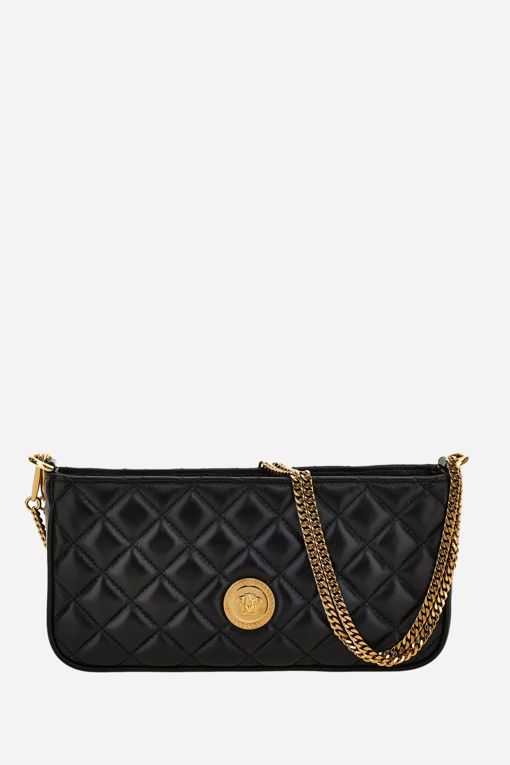 Versace — Icon Mini Bag In Quilted Lamb Leather