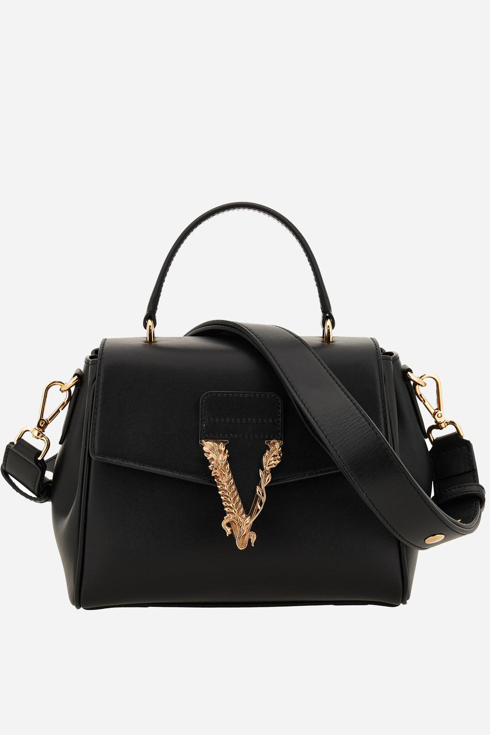 Versace — Virtus Top Handle In Calf Leather