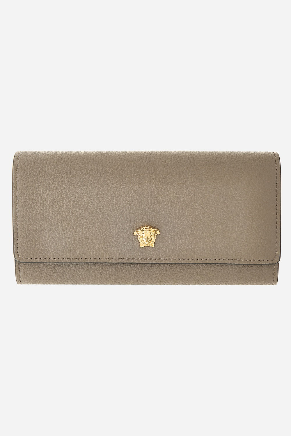 Versace — La Medusa Long Wallet In Grainy Calf Leather