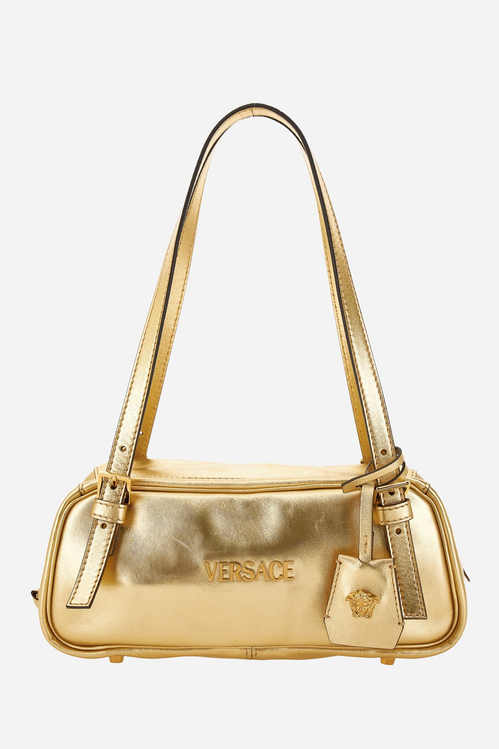 Versace — Versace Tag Shoulder In Lamb Leather