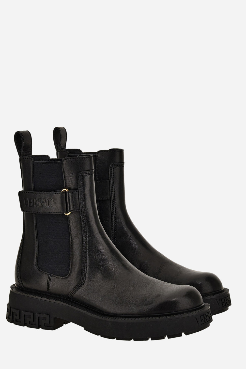 Versace — Versace Tank Chelsea Boot In Calf Leather