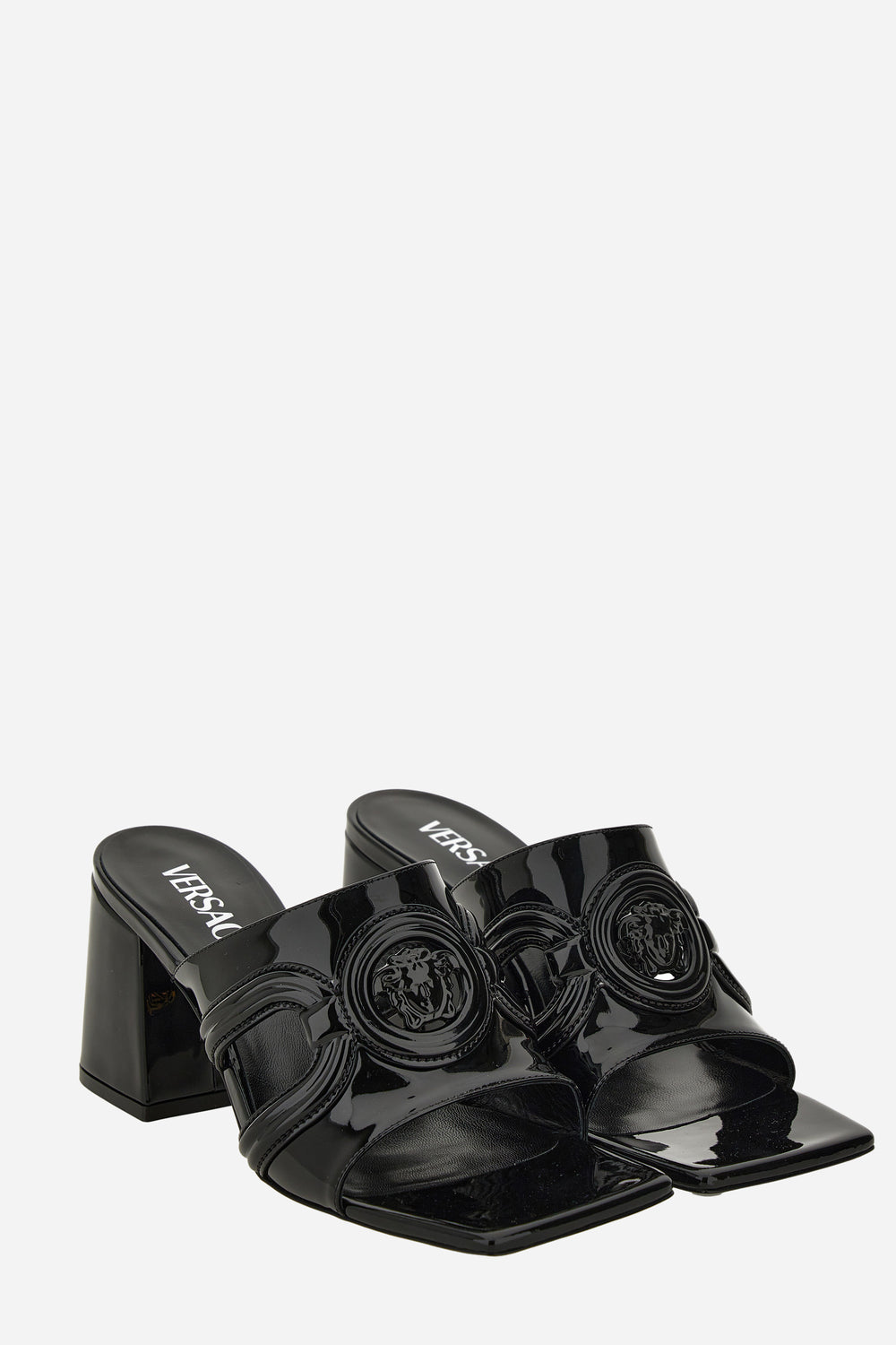 Versace — Medusa 95 Mule In Patent Leather
